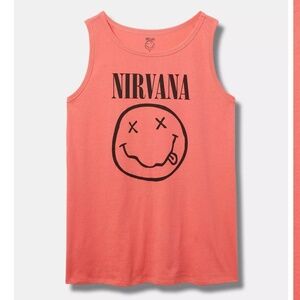 Torrid Nirvana Classic Fit Cotton Crew Tank in Coral Size 0X